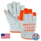 Magid Cut Resistant Hi-Viz Leather Driver Gloves Cut Level A5 Work Gloves For