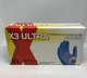 AMMEX X3 Ultra Blue Nitrile Gloves - X LARGE