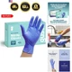 Blue Nitrile Gloves, Disposable Gloves &ndash; 4 Mil, Latex & Rubber Free, Non-Ster...