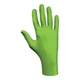 SHOWA 7705PFT-L Nitrile Gloves Large 9.5" 4 Mil Green Powder-Free