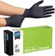 Black Nitrile Disposable Gloves Powder Free Safety Cleaning Cooking