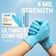 PARAMOUNT&reg; Blue 4mil Nitrile Gloves|Powder/Latex Free| Size:All 100 Pcs