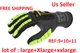 LOT OF 3 ( L+XL+XXL) Ansell Ringers&reg; Nitrile Half-Dipped Anti-Impact GlovesR-840