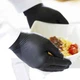 HandGards 304340373 Disposible Black Powder Free Nitrile Gloves - Large