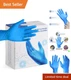 Ambidextrous Waterproof Nitrile Gloves - 50 Pack, Ideal for Hygiene & Cleaning