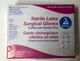 Dynarex #2375 Sterile Latex Surgical Gloves Powder Free - Size 7.5 Box 50 Pairs 