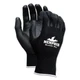 MCR Safety PU Coated Work Gloves, EN388: 2121, 12" Long, X-L, Black, 12 Pairs
