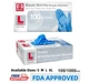 Blue Nitrile Medical Gloves Powder-Free Food Grade Disposable Glove 100 / 1000