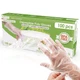 Keppi 100 pcs Disposable Gloves - BPA & Latex Free - Medium, Poly 