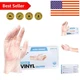 X-Large Disposable Vinyl Gloves - Clear, Waterproof, 100 Count for All Uses