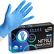SwiftGrip Blue Nitrile Exam Gloves, Powder~Free, 50ct, Medium