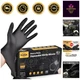 Powder-Free Black Nitrile Gloves, 6 Mil, Latex-Free, Versatile Uses, 100ct