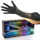Raxwell Heavy Duty Disposable Gloves Latex Free | 5.5 Mil Black Nitrile Glove...
