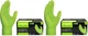 GLOVEWORKS HD Green Gloves, 8 Mil Nitrile Disposable Heavy Duty Raised Diamon...