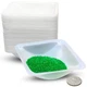 125pk 100ml Square Disposable Anti-Static Plastic Weigh Boats for Scales