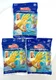 (Lot of 3) Mr. Clean Latex Cleaning Gloves 2 Pairs Large Yellow/Purple