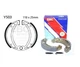 FOR YAMAHA TT-R 125 LW 2001 Rear EBC Brake Shoes Y503
