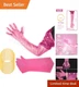 50 Pcs Disposable Dressing Gutting Gloves 35 Inch Shoulder Length Field Dress...