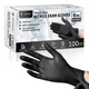 Black Disposable Nitrile Gloves, 6Mil 100 Pcs Food Safe Cooking Gloves Latex ...