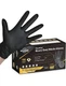 TitanFlex Heavy Duty Black Industrial Nitrile Gloves, 8-mil, Large, Box of 10...