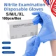 4 Mil Medical Grade Nitrile Exam Latex Free Gloves ALL SIZES Blue Gloves AZDENT