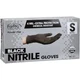 ForPro Nitrile Gloves, Black, Small, 4 Mil, 100~Count