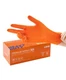 Heavy Duty Orange Disposable Nitrile Gloves 8mil, Food Safe, Latex Free, Large