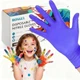 Disposable Nitrile Gloves for Kids 4-10 Years, XS Size, Perfect for Gardening, C