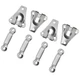 Lakesstory 4 Pairs Heavy-Duty Pant Hooks&Eyes Sewing Set 13/16", Niсkel 4 