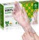 SWIFTLITE Disposable Vinyl Gloves, Food Safe, Latex-Free Powder-Free Clear Plast