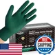 TitanFlex Heavy Duty 8 Mil Nitrile Gloves, Dark Green Raised Diamond Grip, Indus