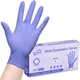 Disposable Nitrile Exam Gloves 3mil Large Box Of 50 Violet Nitrile Gloves Dispos