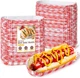 300 Pcs Paper Hot Dog Trays, Small Disposable Hot Dog Boats Fluted to Go Food