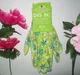 Dig In Green Blue with White Spring and Summer's Garden Gloves L/G by Boss New!