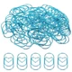 MECCANIXITY Paper Clip Heart-Shaped Cute Decorative Fun Clips 2 Inch, Blue 