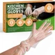 Disposable Gloves for Food Prep - Super Poly Kitchen Grade Food Safe Gloves - Pe