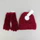 Charter Club Super Soft Chenille Knit Gloves & Winter Hat Gift Set, Cherry #1044