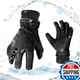 Vgo... 1 Pair 0/32 Goat Leather Outdoor Glovewinter Warm Glovescold Weather