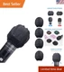 300PCS Disposable Mic Covers - Individually Wrapped Sanitary Windscreens - Black