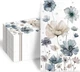 100pcs Disposable Paper Hand Towels for Bathroom Floral 3 Ply Paper Guests
