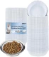 300 Pcs Pet Disposable Feeding Bowls Liner Bulk Cat Food Bowls Small Paper Liner