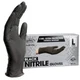 Large Pack Of 100 Black Nitrile Gloves Disposable Food Safe Powder Free