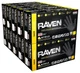 10 Pack SAS Safety 66519 Raven 6 mil Black Nitrile Disposable Gloves - X-Larg...