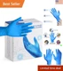 Durable 4 Mil Nitrile Disposable Gloves, 50 Count - Ideal for Food Handling