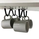 Under Cabinet Cup Holder 2 Pack Self Adhesive Cup Hooks Kitchen Cabinet