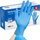 Ambidextrous Blue Nitrile Gloves, 100 Pack - Powder-Free & Versatile Protection