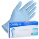 Henry Schein Criterion N300 Ice Blue Nitrile Exam Gloves, Chlorinated, Non-Steri