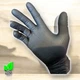 FIRSTGLOVE HD BLACK Nitrile Disposable Gloves 8 Mil Raised Diamond Texture, 100