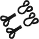 Lakesstory Sewing Hook and Eyes Closure Fur Black Covered 