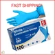 Schneider Nitrile Exam Disposable Gloves for Medical, Cleaning, 4 Mil, Blue, Med